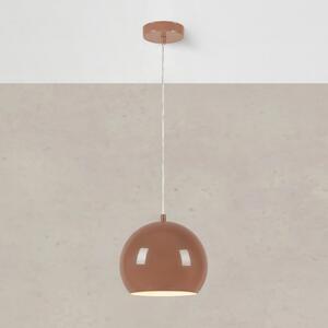Markslöjd Lampă suspendată Pop, Ø 20 cm, maro, metal, reglabil, Maro / Rugină, Camera de zi / sufragerie, Metal, Vintage