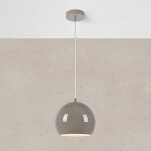 Markslöjd Lampă suspendată Pop, Ø 20 cm, gri, metal, reglabil, Gri, Camera de zi / sufragerie, Metal, Vintage