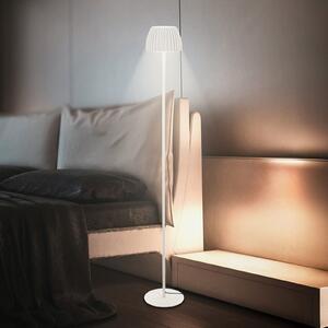 Briloner Lampadar LED Loca, alb vechi, înălțime 123 cm, plastic/metal, reglabil, Alb, Camera de zi / sufragerie, Metal, Modern