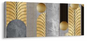 Tablou - Decorațiuni de aur (120x50 cm)