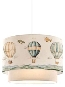 Lustra de tavan pentru copii Balon, crem, D30x20 cm