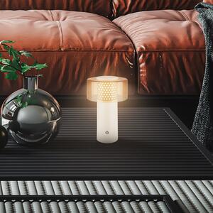 Briloner Lampa de masă cu LED și baterie reîncărcabilă Brilo unplugged Gila, maro/gri,, reglabil, Gri, Metal, Modern