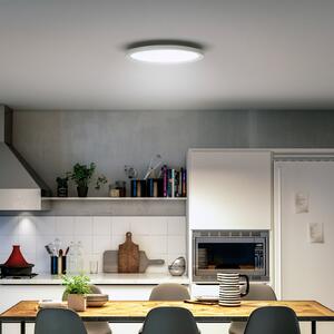 Philips Hue plafonieră LED White Ambiance Aurelle, Ø 40 cm, reglabil, Alb, Camera de zi / sufragerie, Metal, Modern