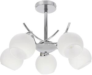 Candellux Amos lampă de tavan 5x40 W alb-crom 35-34984