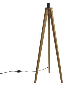 Lampă de podea rustică trepied lemn vintage - Tripod Classic