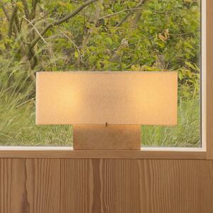 Audo Copenhagen Lampa de masă Nonna, culoare travertin/nisip, înălțime 30 cm, Bej, Camera de zi / sufragerie, Țesătură / Textil, Design