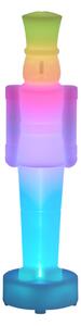 Lampă de masă de Crăciun albă, cu LED, cu dimmer și reîncărcabilă RGBW-IC - Nutcracker