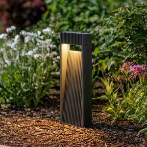 Lucande LED-lampă cu soclu Tavion, 40 cm, antracit, IP65, Negru, Aluminiu, Modern