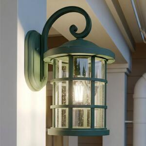 Lindby Lampa de exterior Ankea, verde, înălțime 37 cm, IP23, E27, reglabil, Verde, Plastic, Antichitate, Felinar