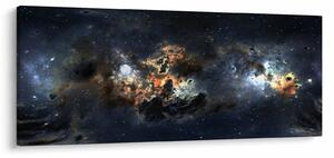 Tablou - Universul cu Nebula (120x50 cm)
