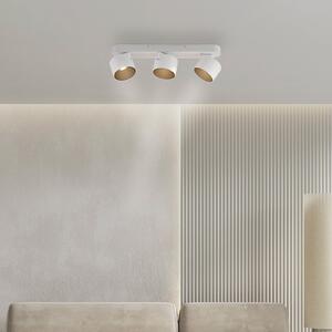 PURE Spot de tavan LED Cup, alb, lungime 56 cm, metal, 3 becuri., reglabil, Alb, Camera de zi / sufragerie, Metal, Modern