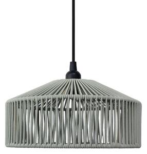 Newgarden Lampa suspendată Calabardina, verde, cablu, Ø30cm, IP44, reglabil, Verde, Țesătură / Textil, Scandinavă