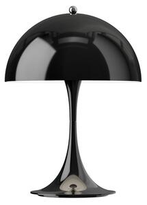 Louis Poulsen Lampa cu baterie Panthella PORTABLE 250, negru IP44, reglabil, Negru, Camera de zi / sufragerie, Plastic, Modern
