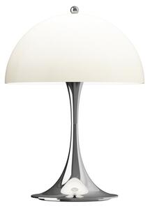 Louis Poulsen Lampa cu baterie Panthella PORTABLE 250 crom/bej, reglabil, Metalic, Camera de zi / sufragerie, Plastic, Modern