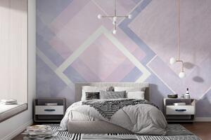 Fototapet Compoziție abstractă de design geometric pastel, Fototapet geometric 3D, Fototapet populare, w02062 - Tapeko.ro