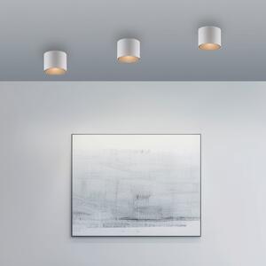 PURE Plafonieră LED pentru baie Point, albă, Ø 18 cm, metal, IP44, reglabil, Alb, Baie, Metal, Modern