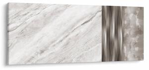 Tablou - Marmură cu linii argintii (120x50 cm)