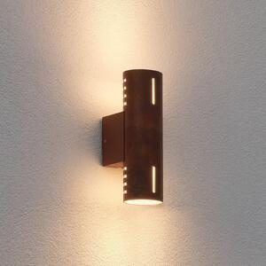 Konstsmide Lumină exterioară Cuneo, culoare ruginie, 25 cm, metal, sus/jos, reglabil, Maro / Rugină, Aluminiu