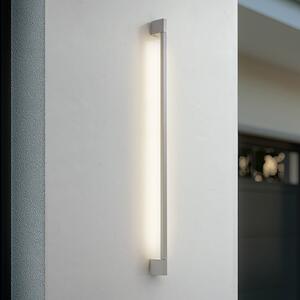 Lindby LED-Aplică de exterior Neano, 120 cm, gri piatră, IP54, Gri, Aluminiu, Modern