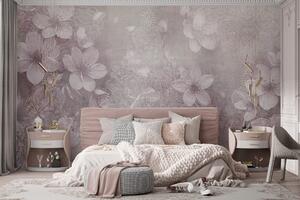 Fototapet Modele florale delicate în nuanțe moi, Fototapet copaci, Fototapet populare, w08405v2 - Tapeko.ro