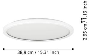 Plafonieră LED RGBW dimabilă de exterior Eglo 90142 ROVITO-Z 18,5W/230V d. 38,9cm IP44 alb