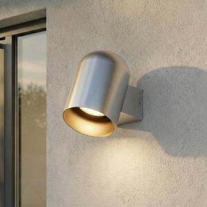 Lindby Aplică de exterior Lupil, aluminiu, metal, GU10, IP44, reglabil, Metalic, Aluminiu, Modern