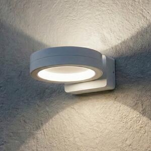 Lindby LED-Aparec de iluminat exterior Selviro, alb, Ø 20 cm, IP65, Alb, Aluminiu, Modern