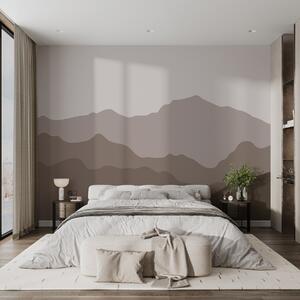 Fototapet Lanț muntos cu un cer gri, Fototapet natură, Fototapet populare, w02244v2 - Tapeko.ro