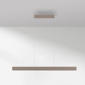 Paul Neuhaus lampă suspendată LED Q-Stretto, bronz, 120 cm, reglabil, Bronz / Alamă Veche, Camera de zi / sufragerie, Metal, Modern