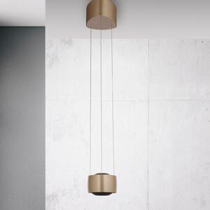 Paul Neuhaus lampă suspendată LED Q-Stretto, bronz, 14,5 cm, reglabil, Bronz / Alamă Veche, Camera de zi / sufragerie, Metal, Modern