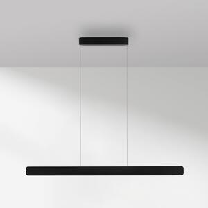 Paul Neuhaus lampă suspendată LED Q-Stretto, negru, 120 cm, reglabil, Negru, Camera de zi / sufragerie, Metal, Modern