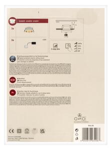 Paulmann 93406 - Set 3x LED 6,5W IP44, luminar baie COLE, dimabil, 230V
