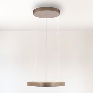 Paul Neuhaus lampă suspendată LED Q-Stretto, bronz, 60 cm, reglabil, Bronz / Alamă Veche, Camera de zi / sufragerie, Metal, Modern
