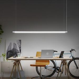 OSRAM Lampă suspendată LED Office line Slab albă 4.000 K dimabil, reglabil, Alb, Studiu / Birou, Aluminiu, Modern