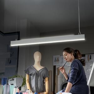 OSRAM Lampă suspendată LED Office line Cuboid alb 4.000 K dimabil, reglabil, Alb, Studiu / Birou, Aluminiu, Modern