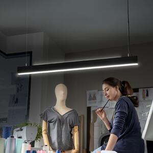 OSRAM Lampă suspendată LED Office line Cuboid negru 4.000 K dimabil, reglabil, Negru, Studiu / Birou, Aluminiu, Modern