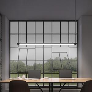 OSRAM Lampă suspendată LED Office line Slab negru 4.000 K dimabil, reglabil, Negru, Studiu / Birou, Aluminiu, Modern