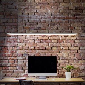 OSRAM Lampă suspendată LED Office line Panel Ellipse albă 940 dimabil, reglabil, Alb, Studiu / Birou, Aluminiu, Modern