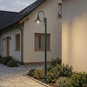 Lindby Lampa de exterior Daphne, 220 cm, verde, metal, E27, reglabil, Verde, Aluminiu, Antichitate