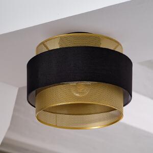 OSRAM Plafonieră Decor Hornet, 1 bec, negru/auriu, reglabil, Negru, Camera de zi / sufragerie, Țesătură / Textil, Modern