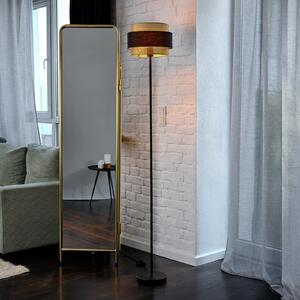 OSRAM Lampadar Decor Hornet, negru/auriu, E27, înălțime 175 cm, Negru, Camera de zi / sufragerie, Țesătură / Textil, Modern