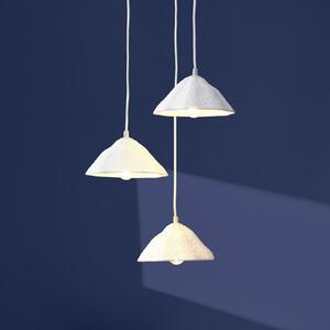 OSRAM Lampă suspendată Decor Lotus Leaf, 3 becuri, albă, hârtie, E14, reglabil, Alb, Camera de zi / sufragerie, Hârtie / Carton