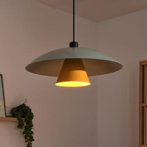 OSRAM Lampă suspendată Decor Flying Mushroom verde/galben, oțel, E27, reglabil, Verde, Bucătărie, Metal, Modern