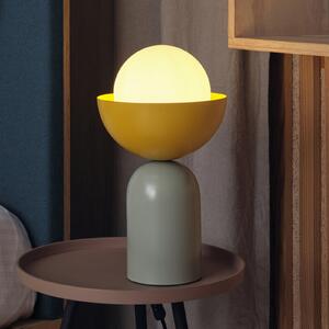 OSRAM Lampa de masă Decor Bowl, verde/galben, oțel, E14, Verde, Camera de zi / sufragerie, Metal, Modern
