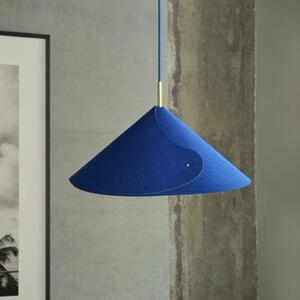 OSRAM Lampă suspendată Decor Flip, albastră, pâslă, E14, reglabilă, reglabil, Albastru, Camera de zi / sufragerie, Țesătură / Textil
