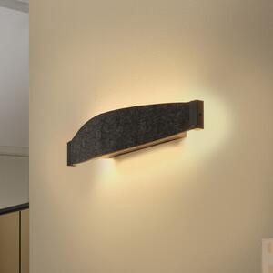 OSRAM Aplică LED Decor Flat Felt, gri, pâslă, 3.000 K, Gri, Camera de zi / sufragerie, Țesătură / Textil, Modern