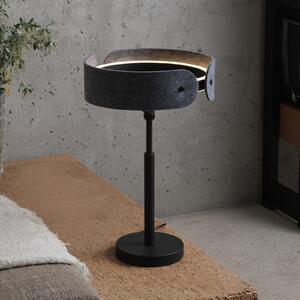 OSRAM Lampa de masă LED Decor Curve Felt, gri, pâslă, 3.000 K, Gri, Camera de zi / sufragerie, Țesătură / Textil, Modern