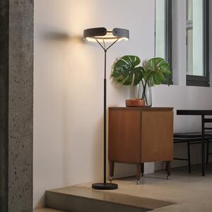OSRAM Lampadar LED Decor Curve Felt, gri, pâslă, 3.000 K, Gri, Camera de zi / sufragerie, Țesătură / Textil, Modern