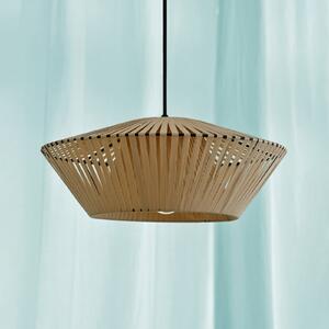 OSRAM Lampă suspendată Decor Bandă Ø 40,5 cm, bej, textil, E27, reglabil, Bej, Camera de zi / sufragerie, Țesătură / Textil