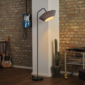 OSRAM Lampadar Decor Bandă, gri, textilă, E14, Gri, Camera de zi / sufragerie, Țesătură / Textil